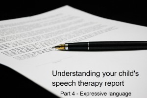 Understanding your child’s speech and language therapy report part 4:  Expression by Elizabeth