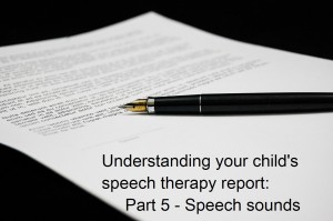 Understanding your child’s speech and language therapy report: speech by Elizabeth