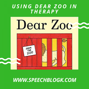 Using Dear Zoo in therapy.